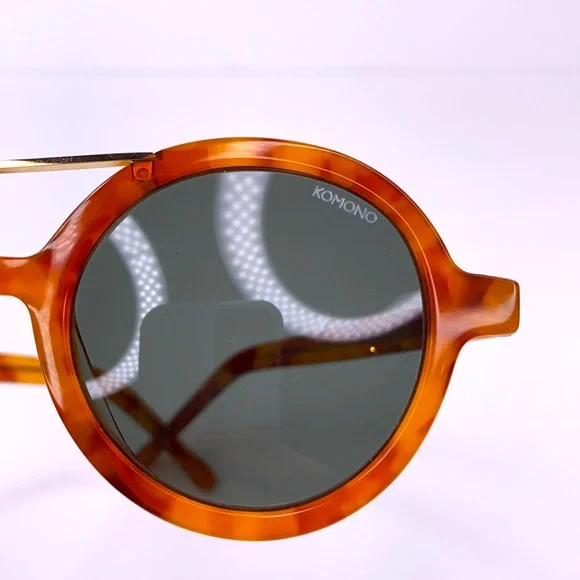 New KOMONO Vivien Caramel Demi NewSunglasses tortoise